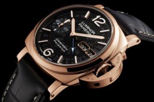 沛纳海 Luminor Goldtech™ Calendario Perpetuo 庐米诺系列红金万年历腕表（图）