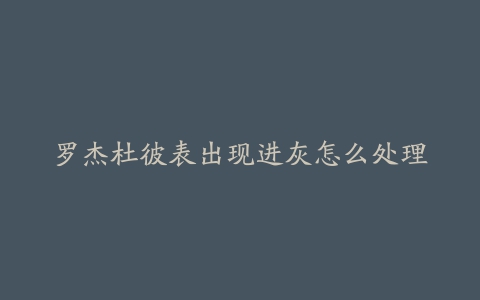 罗杰杜彼表出现进灰怎么处理