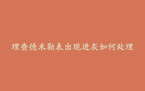 理查德米勒表出现进灰如何处理