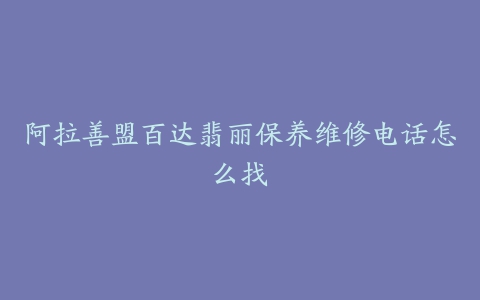 阿拉善盟百达翡丽保养维修电话怎么找