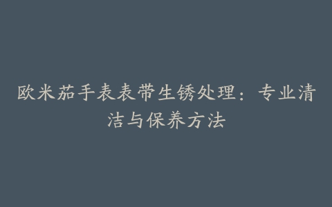 欧米茄手表表带生锈处理:专业清洁与保养方法