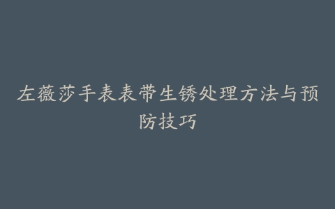 左薇莎手表表带生锈处理方法与预防技巧