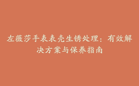 左薇莎手表表壳生锈处理:有效解决方案与保养指南