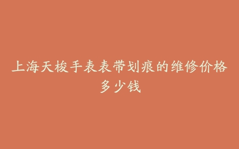 上海天梭手表表带划痕的维修价格多少钱