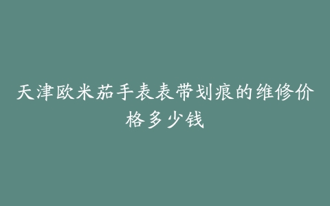 天津欧米茄手表表带划痕的维修价格多少钱