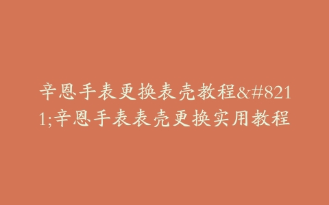 辛恩手表更换表壳教程–辛恩手表表壳更换实用教程