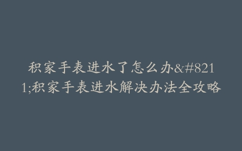 积家手表进水了怎么办–积家手表进水解决办法全攻略
