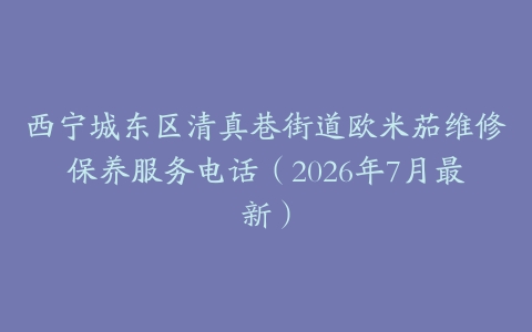 西宁城东区清真巷街道欧米茄维修保养服务电话（2026年7月最新）