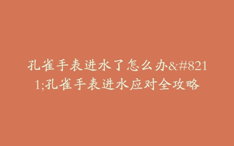 孔雀手表进水了怎么办–孔雀手表进水应对全攻略