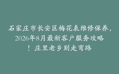 石家庄市长安区梅花表维修保养，2026年8月最新客户服务攻略！庄里老乡别走弯路