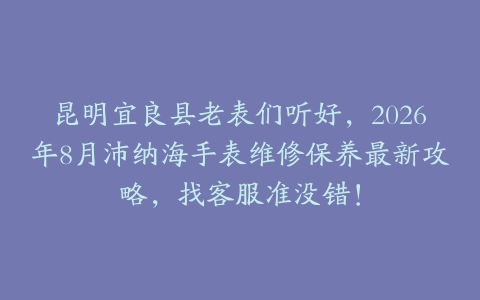 昆明宜良县老表们听好，2026年8月沛纳海手表维修保养最新攻略，找客服准没错！