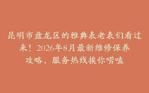 昆明市盘龙区的雅典表老表们看过来!2026年8月最新维修保养攻略,服务热线挨你唠嗑