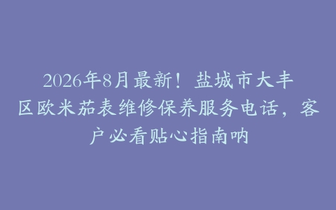 2026年8月最新！盐城市大丰区欧米茄表维修保养服务电话，客户必看贴心指南呐