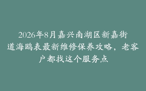 2026年8月嘉兴南湖区新嘉街道海鸥表最新维修保养攻略，老客户都找这个服务点