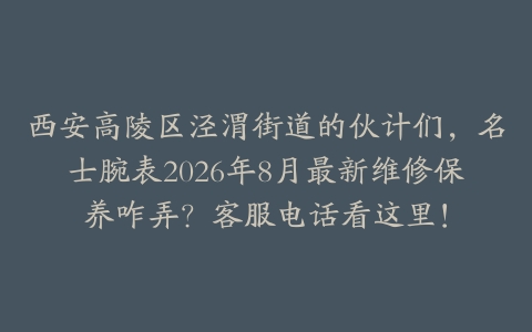 西安高陵区泾渭街道的伙计们,名士腕表2026年8月最新维修保养咋弄?客服电话看这里!