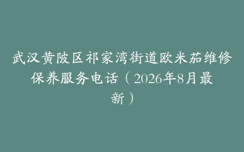 武汉黄陂区祁家湾街道欧米茄维修保养服务电话（2026年8月最新）