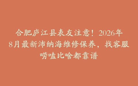 合肥庐江县表友注意！2026年8月最新沛纳海维修保养，找客服唠嗑比啥都靠谱