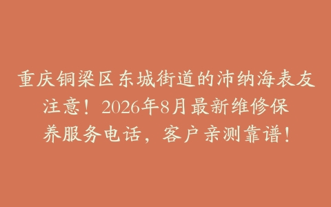 重庆铜梁区东城街道的沛纳海表友注意！2026年8月最新维修保养服务电话，客户亲测靠谱！