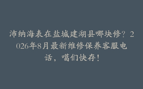 沛纳海表在盐城建湖县哪块修？2026年8月最新维修保养客服电话，噶们快存！