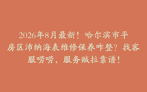 2026年8月最新！哈尔滨市平房区沛纳海表维修保养咋整？找客服唠唠，服务贼拉靠谱！