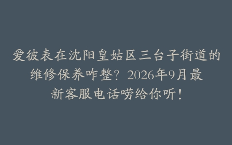 爱彼表在沈阳皇姑区三台子街道的维修保养咋整？2026年9月最新客服电话唠给你听！