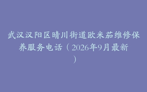 武汉汉阳区晴川街道欧米茄维修保养服务电话（2026年9月最新）