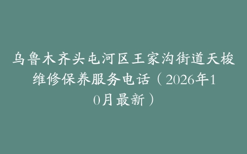 乌鲁木齐头屯河区王家沟街道天梭维修保养服务电话(2026年10月最新)