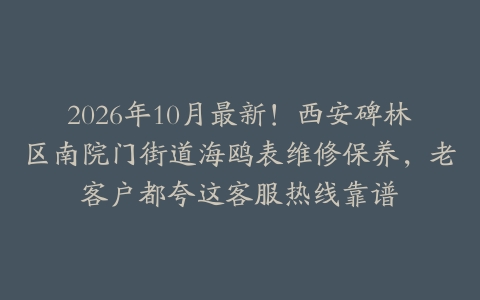 2026年10月最新！西安碑林区南院门街道海鸥表维修保养，老客户都夸这客服热线靠谱
