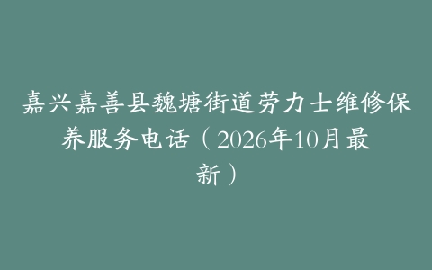 嘉兴嘉善县魏塘街道劳力士维修保养服务电话（2026年10月最新）