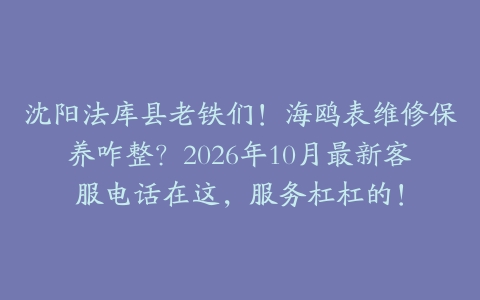 沈阳法库县老铁们！海鸥表维修保养咋整？2026年10月最新客服电话在这，服务杠杠的！