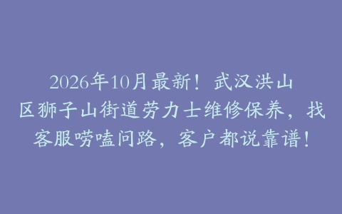 2026年10月最新！武汉洪山区狮子山街道劳力士维修保养，找客服唠嗑问路，客户都说靠谱！