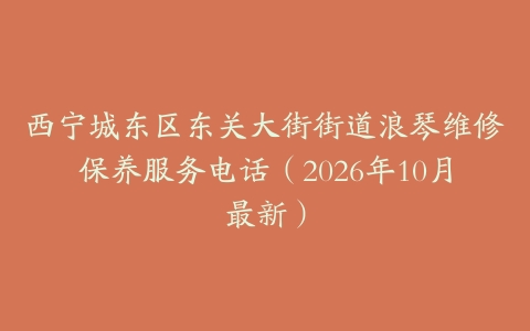 西宁城东区东关大街街道浪琴维修保养服务电话（2026年10月最新）