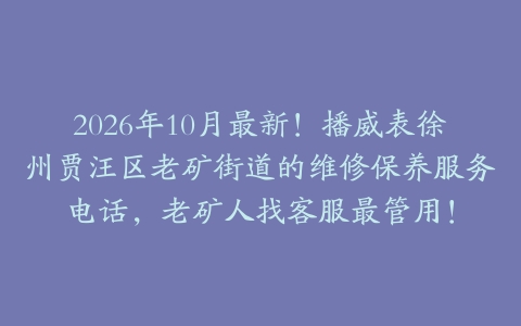 2026年10月最新！播威表徐州贾汪区老矿街道的维修保养服务电话，老矿人找客服最管用！