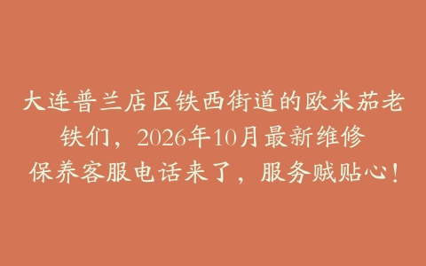 大连普兰店区铁西街道的欧米茄老铁们，2026年10月最新维修保养客服电话来了，服务贼贴心！