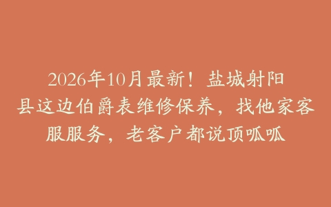2026年10月最新！盐城射阳县这边伯爵表维修保养，找他家客服服务，老客户都说顶呱呱