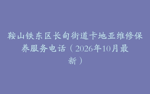 鞍山铁东区长甸街道卡地亚维修保养服务电话（2026年10月最新）