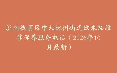 济南槐荫区中大槐树街道欧米茄维修保养服务电话（2026年10月最新）