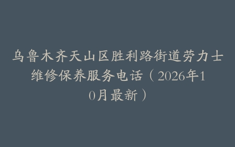 乌鲁木齐天山区胜利路街道劳力士维修保养服务电话（2026年10月最新）