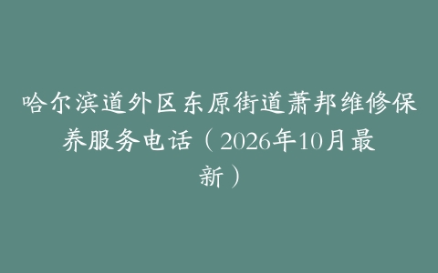 哈尔滨道外区东原街道萧邦维修保养服务电话（2026年10月最新）