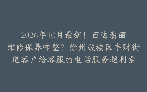 2026年10月最新！百达翡丽维修保养咋整？徐州鼓楼区丰财街道客户给客服打电话服务超利索
