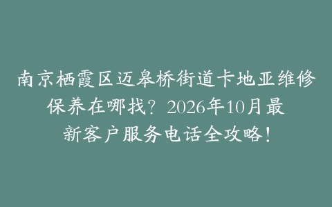 南京栖霞区迈皋桥街道卡地亚维修保养在哪找？2026年10月最新客户服务电话全攻略！
