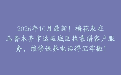 2026年10月最新！梅花表在乌鲁木齐市达坂城区找靠谱客户服务，维修保养电话得记牢撒！