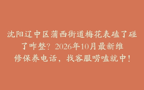 沈阳辽中区蒲西街道梅花表磕了碰了咋整？2026年10月最新维修保养电话，找客服唠嗑就中！
