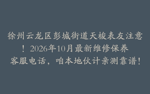 徐州云龙区彭城街道天梭表友注意！2026年10月最新维修保养客服电话，咱本地伙计亲测靠谱！
