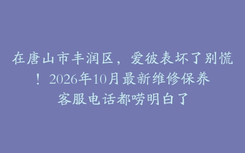 在唐山市丰润区，爱彼表坏了别慌！2026年10月最新维修保养客服电话都唠明白了