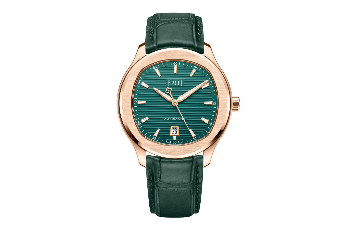 伯爵推出全新绿色Polo Date玫瑰金腕表-腕表百科