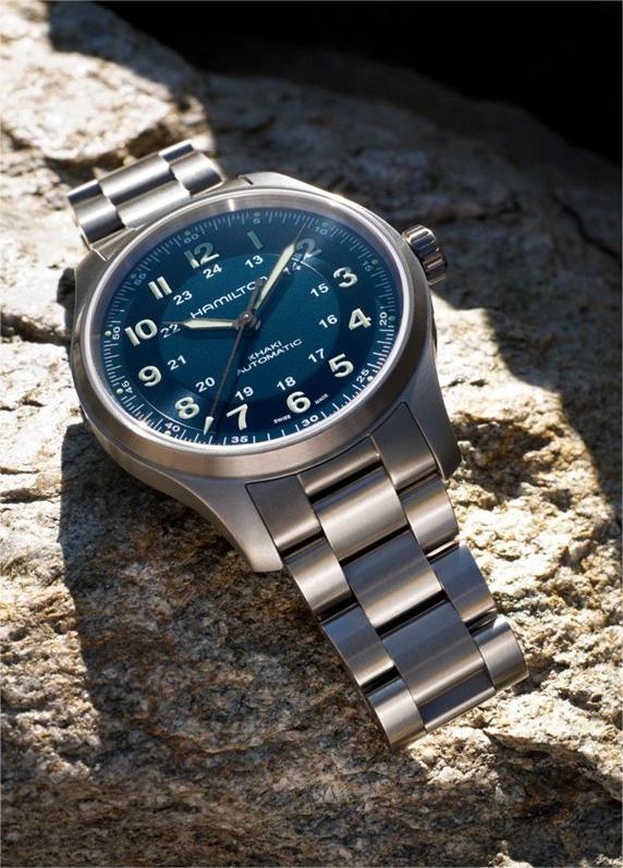 汉米尔顿推出四款全新卡其野战系列钛金属腕表-腕表百科
